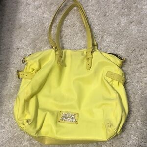 Juicy Couture Vibrant Yellow Tote Bag